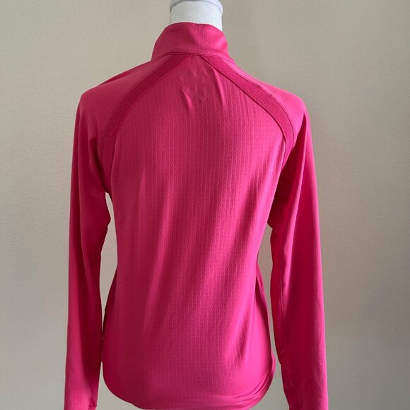 San Soleil Top Mesh 1/4 Zip Shirt Long Sleeve Womens XS Pink UPF 50 Golf Tennis - Picture 2 of 6